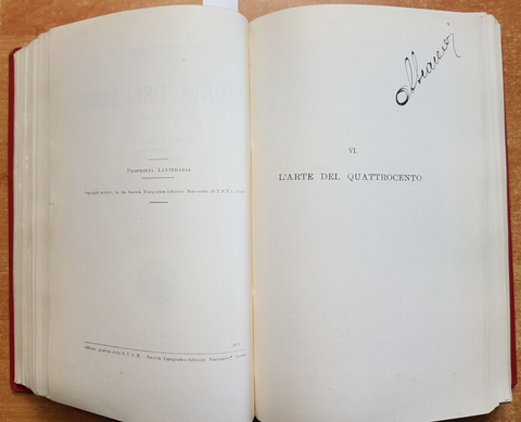 STORIA DELLARTE 3 voll. in 1 GIULIO NATALI, EUGENIO VITELLI 1913 S.T.E.N.(4