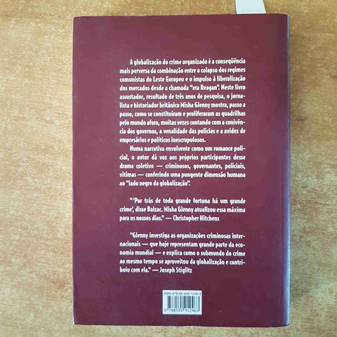 MCMAFIA CRIME SEM FRONTEIRAS Misha Glenny 2008 COMPANHIA DAS LETRAS mafia