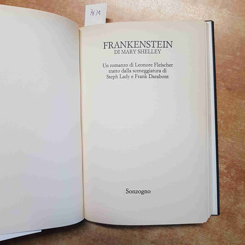 FRANKENSTEIN DI MARY SHELLEY Leonore Fleischer 1995 SONZOGNO 1° edizione