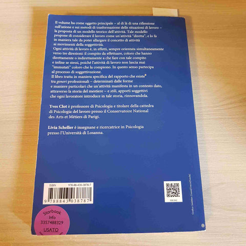 LA FUNZIONE PSICOLOGICA DEL LAVORO - YVES CLOT - CAROCCI - 2021