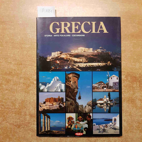 GRECIA STORIA ARTE FOLKLORE ESCURSIONI 1993 TOUMBIS guida illustrata TOUBI'S