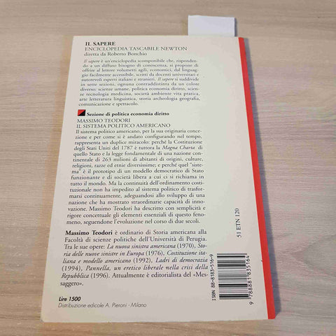 IL SISTEMA POLITICO AMERICANO - MASSIMO TEODORI - NEWTON 1996