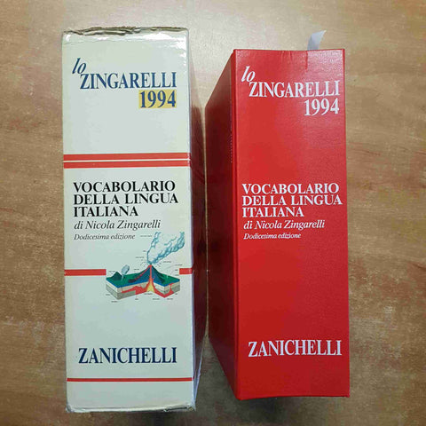 VOCABOLARIO DELLA LINGUA ITALIANA ZINGARELLI 1994 ZANICHELLI dizionario