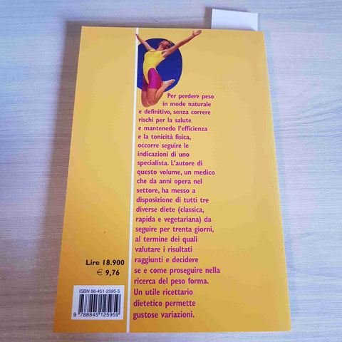 30 GIORNI PER DIMAGRIRE IN MODO NATURALE salute ricette LIVIO ROMANO FABBRI 2001