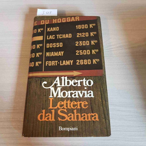 LETTERE DAL SAHARA africa nera ALBERTO MORAVIA - BOMPIANI 1981 PRIMA EDIZIONE