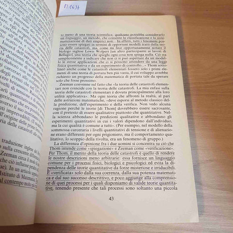 LA TEORIA DELLE CATASTROFI molto sottolineato pessimo!!! WOODCOCK DAVIS GARZANTI