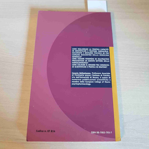 IL TRATTAMENTO DELL'ANSIA E DELLA DEPRESSIONE - CESARIO BELLANTUONO - 1997