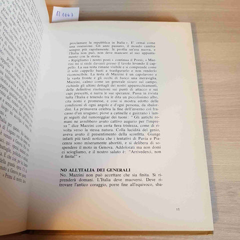 MAZZINI I GRANDI CONTESTATORI RIVOLUZIONARIO IDEALISTA - MONDADORI - 1974