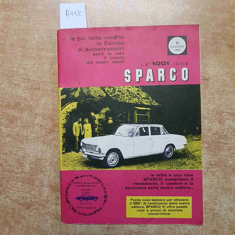 LE 1001 IDEE SPARCO accessori auto CRICCO MARMITTA POLISH RETROVISORI 1965