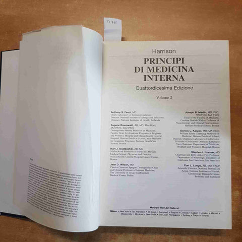 PRINCIPI DI MEDICINA INTERNA volume 2 HARRISON McGRAW-HILL fauci braunwald