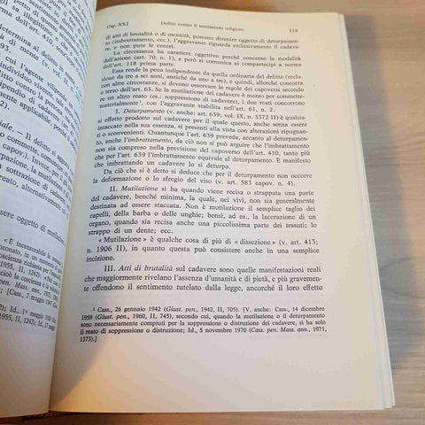 TRATTATO DI DIRITTO PENALE ITALIANO - VOLUME 6 - VINCENZO MANZINI - UTET - 1986