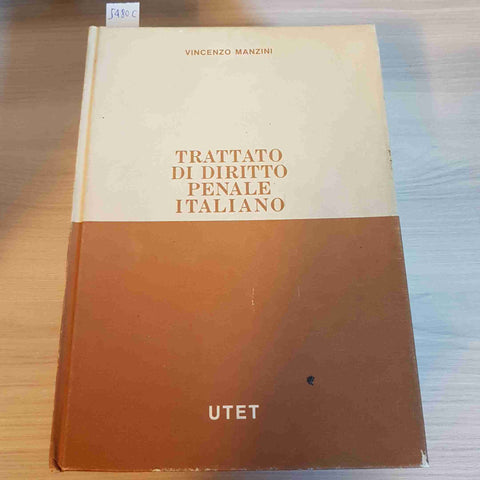 TRATTATO DI DIRITTO PENALE ITALIANO - VOLUME 10 - VINCENZO MANZINI - UTET - 1986