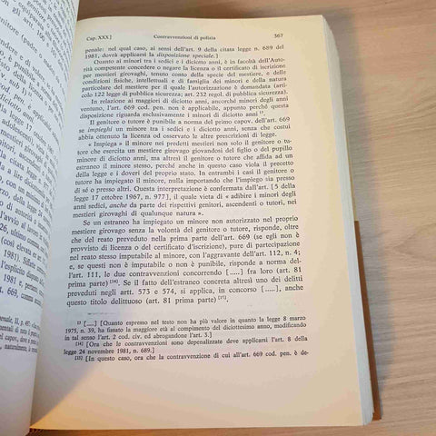 TRATTATO DI DIRITTO PENALE ITALIANO - VOLUME 10 - VINCENZO MANZINI - UTET - 1986