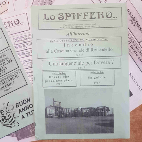 LO SPIFFERO 13 numeri RIVISTA LOCALE DOVERA POSTINO LODI CREMA PANDINO RONCADELL