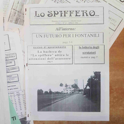 LO SPIFFERO 13 numeri RIVISTA LOCALE DOVERA POSTINO LODI CREMA PANDINO RONCADELL