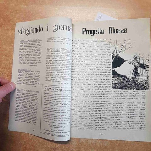 RIVISTA IL RICCIO informazione ecologica G.E.L. 1990 LODI MUZZA LODIVECCHIO