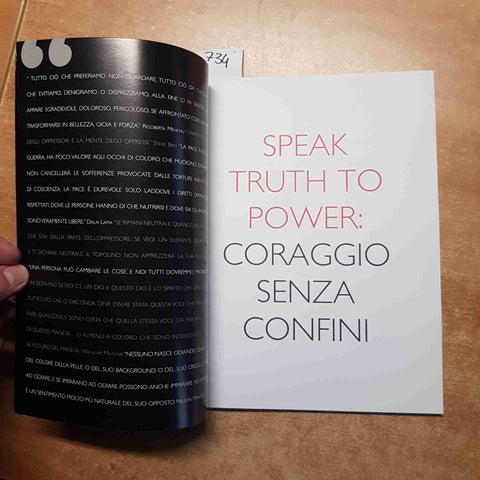 SPEAK TRUTH TO POWER coraggio senza confini 2010 KENNEDY gay lesbiche genocidio