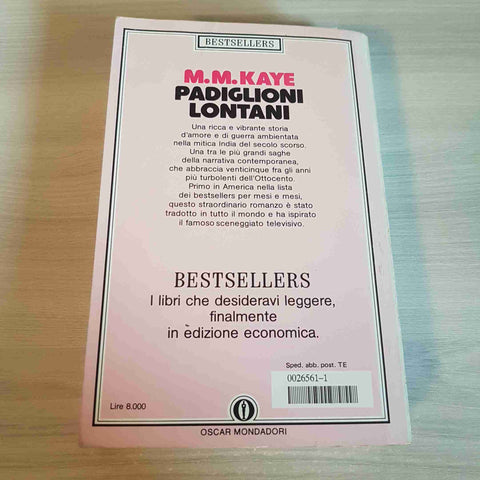 PADIGLIONI LONTANI - M. M. KAYE - MONDADORI - 1988