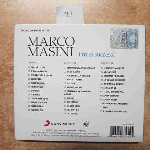 MARCO MASINI I MIEI SUCCESSI 3 CD SONY MUSIC 2011