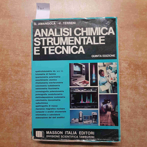 ANALISI CHIMICA STRUMENTALE E TECNICA Amandola Terreni 1986 MASSON