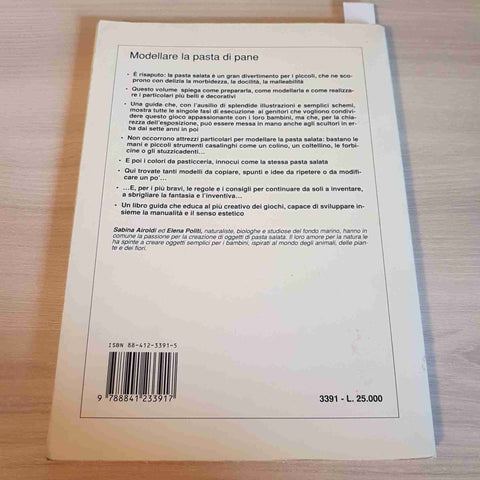 MODELLARE LA PASTA DI PANE insegnare ai bambini AIROLDI POLITI  DE VECCHI