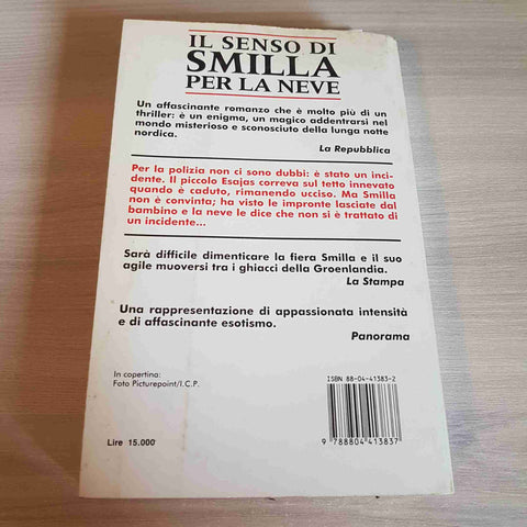 IL SENSO DI SMILLA PER LA NEVE - PETER HOEG - MONDADORI - 1996