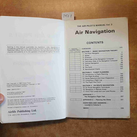 THE AIR PILOT'S MANUAL 3 AIR NAVIGATION  1987 THOM  airlife