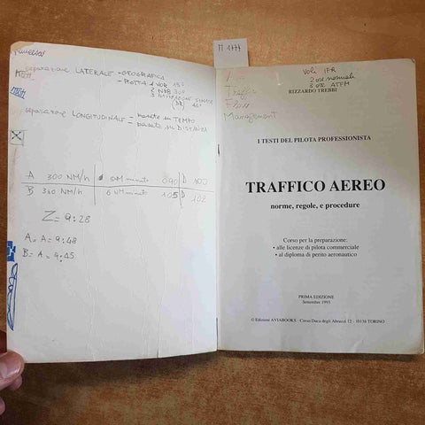 TRAFFICO AEREO NORME REGOLE E PROCEDURE R. Trebbi AVIABOOKS aeronautica