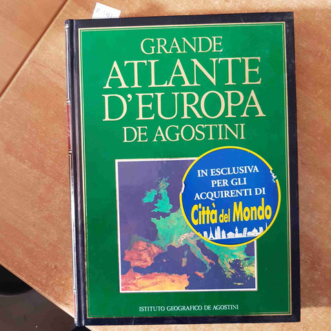 GRANDE ATLANTE D'EUROPA DE AGOSTINI 1994 GEOGRAFICO citta' del mondo