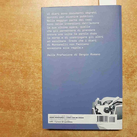 INDRO MONTANELLI I CONTI CON ME STESSO diari 1957-1978 RIZZOLI CORRIERE SERA