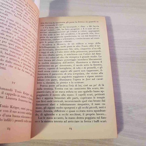 TONIO KROGER, LA MORTE A VENEZIA, CANE E PADRONE - MANN - GARZANTI - 1973