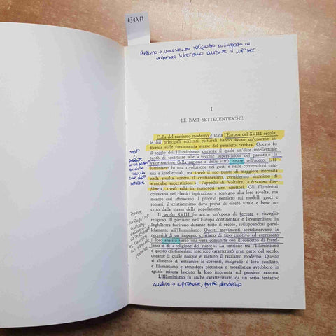 IL RAZZISMO IN EUROPA DALLE ORIGINI ALL'OLOCAUSTO george mosse  LATERZA