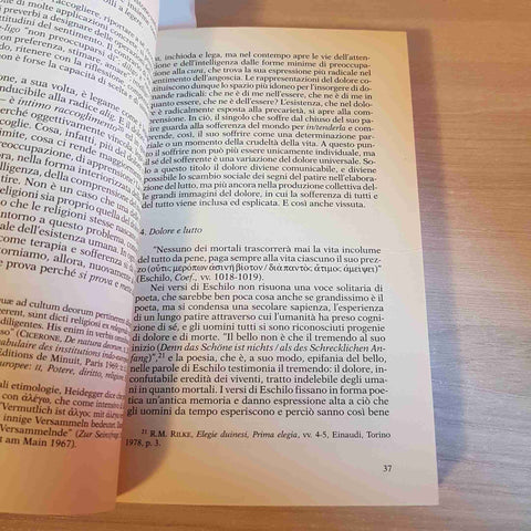 L'ESPERIENZA DEL DOLORE - SALVATORE NATOLI - FELTRINELLI - 2002