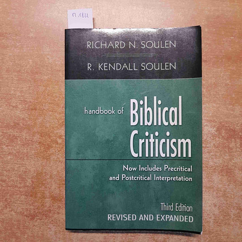 HANDBOOK OF BIBLICAL CRITICISM manuale di critica biblica SOULEN westminster