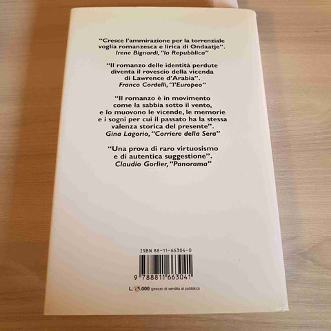 IL PAZIENTE INGLESE - MICHAEL ONDAATJE - GARZANTI - 1997