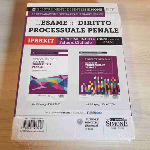 IPERCOMPENDIO DI DIRITTO PROCESSUALE PENALE XIII EDIZIONE - EDIZIONE SIMONE