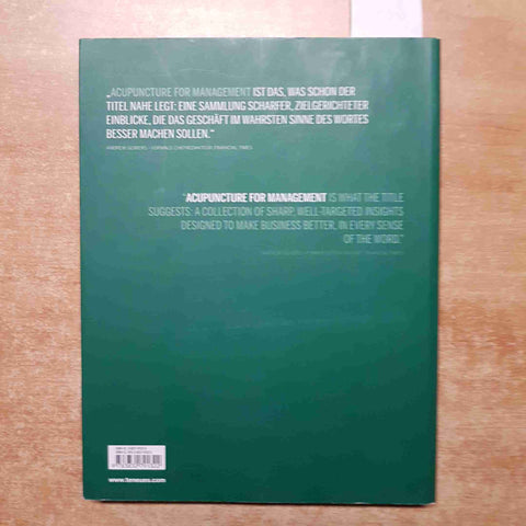 ACUPUNCTURE FOR MANAGEMENT new prospectives neue perspektiven TENEUES pochtler