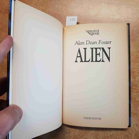 ALIEN romanzo ALAN DEAN FOSTER biblioteca del brivido 1995 HORROR fabbri editori