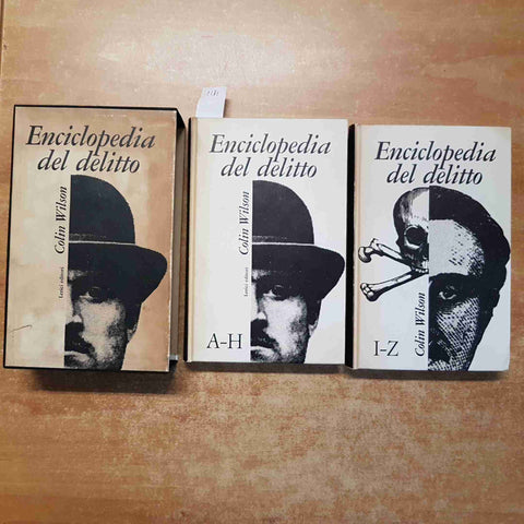 ENCICLOPEDIA DEL DELITTO colin wilson 2 VOLUMI ALERICI EDITORI 1964 assassini