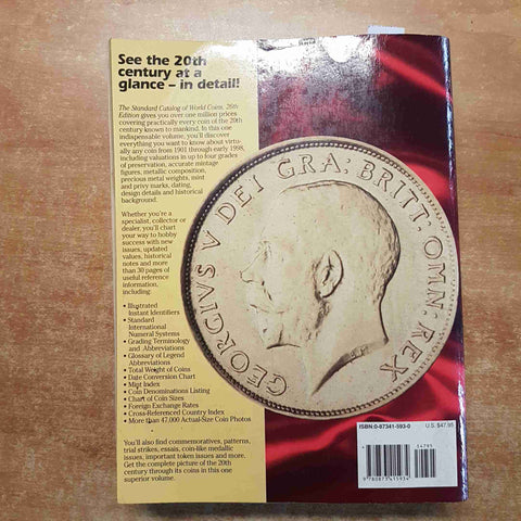 1999 STANDARD CATALOG OF WORLD COINS 26th EDITION complete listings by date mint