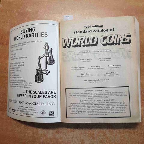 1999 STANDARD CATALOG OF WORLD COINS 26th EDITION complete listings by date mint