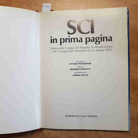 SCI IN PRIMA PAGINA tutto su coppa del mondo campionati sci alpino 1978 G.E.I .