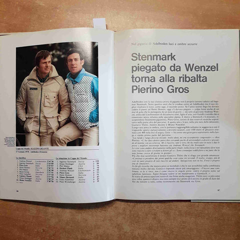 SCI IN PRIMA PAGINA tutto su coppa del mondo campionati sci alpino 1978 G.E.I .