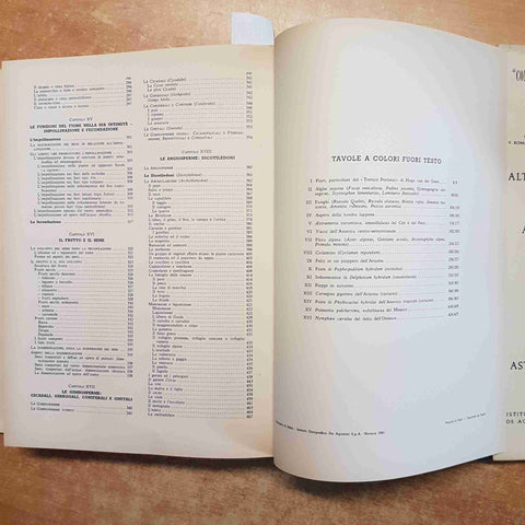 LE PIANTE E LA LORO VITA 1 SAPPA, TOSCO 1961 DE AGOSTINI vegetali botanica