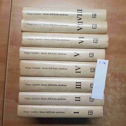 STORIA DELL'ITALIA MODERNA 8 volumi DAL RISORGIMENTO AL FASCISMO candeloro 1977