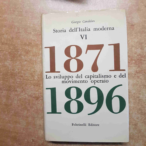 STORIA DELL'ITALIA MODERNA 8 volumi DAL RISORGIMENTO AL FASCISMO candeloro 1977