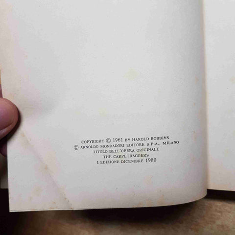 L'UOMO CHE NON SAPEVA AMARE Harold Robbins 1° EDIZIONE 1980 MONDADORI