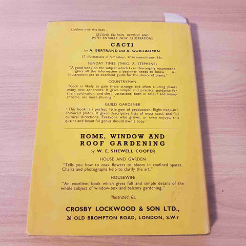 INDOOR PLANTS AND HOW TO GROW THEM - BERTRAND - 1955 giardinaggio botanica
