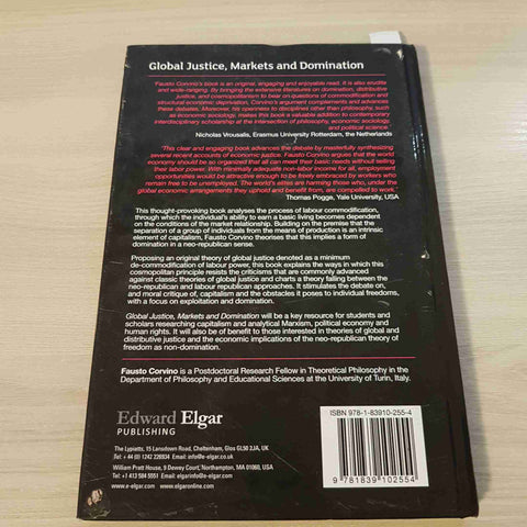 GLOBAL JUSTICE, MARKETS AND DOMINATION A COSMOPOLITAN THEORY - CORVINO -EE ELGAR