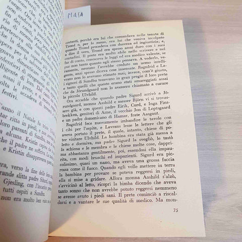 KRISTIN LA FIGLIA DI LAVRANS - SIGRID UNDSET - GARZANTI - 1954